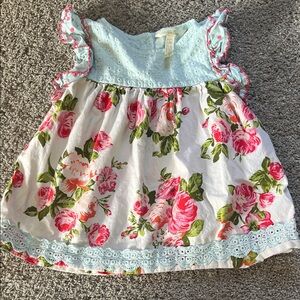 Matilda Jane Light Blue Eyelet little girls top